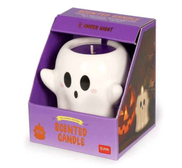 Scented Candle Fantasmino ceramica con candela profumata - immagine 2